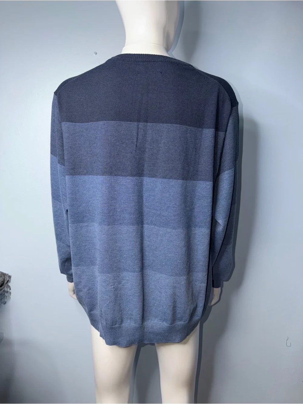 U.S. Polo Assn. Men’s Blue Gradient Crewneck Sweater